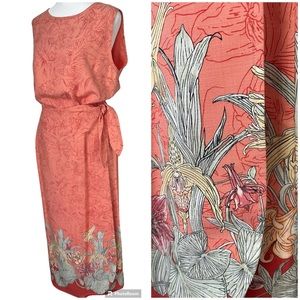 Tommy Bahama 100% Silk 2 Piece Set Skirt and Blouse Size XL